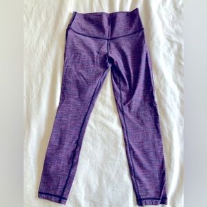 Lulu Lemon high rise cropped yoga pants